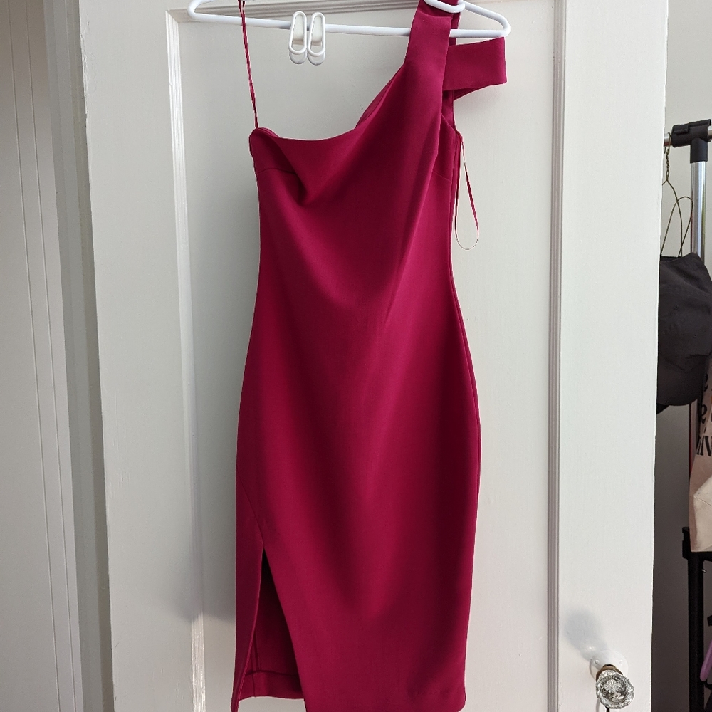Likely packard one shoulder dress, size 0